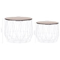 thumbnail image 4 of vidaXL Coffee Table 2 pcs White, 4 of 5