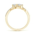 thumbnail image 2 of ANGARA Natural 0.6 Ct. Diamond Infinity Ring in 14K Yellow Gold for Women (Ring Size: 3.5), 2 of 8
