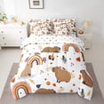 thumbnail image 2 of Castle Fairy Cartoon Capybara Bedding Comforter Set,Rainbow Animal King Bedding Sets, 2 of 8