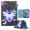 6-Butterfly, variant on Galaxy Tab A 8.0 inch T290 T295 Case, Dteck Flip Stand PU Leather Wallet Cover with Cards Slots Full Body Protective Case for Samsung Galaxy Tab A 8.0 2019 Release Model, Butterfly