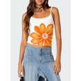 thumbnail image 4 of Rdhnmea Women Crop Camisoles Floral Print Spaghetti Strap Sleeveless Tank Tops, 4 of 9