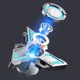 thumbnail image 2 of ZHAOCHENG Fidget Spinners, Fidget Spinners para niños, Fidgets para niños, Fidget Spinner de metal con luz luminosa antiestrés, Spinner absorbe la luz y luego la libera en la oscuridad, 2 of 5