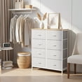 thumbnail image 6 of CONCETTA 8-Drawer Fabric Dresser Storage Chest for Bedroom, Closet, Entryway, Storage Furniture for Adults, Light Gray, 6 of 8