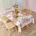 thumbnail image 3 of Pioneer Flower Floral Print Pattern Rectangle Tablecloth 60"x120", Waterproof Polyester Table Cloth, Wipeable Spillproof for Dining Camping Indoor Outdoor, 3 of 6