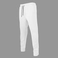 thumbnail image 5 of USNSM Mens Casual Sweat Pants Pleated Drawstring Elastic Waist Solid Color Straight Leg Joggers Sweatpants with Pockets White XL, 5 of 6