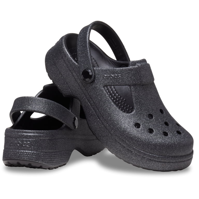 Crocs Classic Mary Jane Toddler & Kids Glitter Clog - Walmart.com