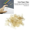 thumbnail image 4 of 100Pcs Paper Clips, 1.1in Metal Clips Slip And Rust Resistance Office Clips Colored Small Paper Clips Bulk Paper Clips For File Classification With Storage Box, 4 of 8