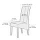 thumbnail image 4 of Funda de franela dorada para silla de comedor de hotel con respaldo alto y elástica, 4 of 4