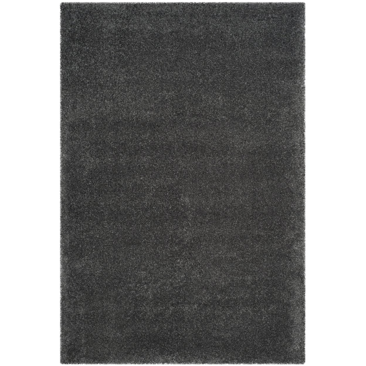 SAFAVIEH Santa Monica Chelsey Solid Shag Runner Rug, Dark Grey, 2'3" x 7'