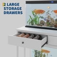 thumbnail image 2 of Support d'Aquarium en Métal Robuste pour Réservoirs de 40 à 50 Gallons – Prise de Courant Intégrée – 2 Tiroirs de Rangement – Pieds Ajustables – Capacité de 660 Lb – Étagère Échelle Idéale pour Terrarium de Reptiles Ou de Tortues, 2 of 6