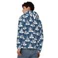 thumbnail image 4 of Kdxio Snow Penguin Print Men Hoodies Casual Hoodies for Men with Zip Pockets Full Zip Long Sleeve Sweatshirt Sports Hooded Jacket-3X-Large, 4 of 5