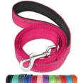 thumbnail image 1 of FunTags 4FT Reflective Dog Leash with Soft Padded Handle for Training,Walking Lead for Large & Medium Dog,1 Inch Wide,Hotpink, 1 of 7