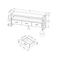thumbnail image 2 of Monarch Specialties Tv Stand, 60 Inch, Console, Media Entertainment Center, Storage Drawers, Living Room, Bedroom, Metal, Laminate, Brown, Black, Contemporary, Modern, 2 of 5