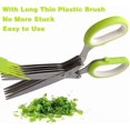 thumbnail image 4 of Herb Scissors Set Cool Kitchen Gadgets Gifts Kitchen Shears Scissors with Stainless Steel 5 Blades+Cover+Brush,Rust Proof,Sharp Cutting Garden Herb Ga, 4 of 4