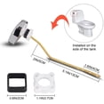 thumbnail image 2 of FrostHike Poignée de Levier de Chasse de Toilette Universelle Poignée de Remplacement Compatible avec Poignée de Levier de Toilette pour Réservoir TOTO, 2 of 5