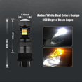 thumbnail image 5 of 2PCS Dual Color LED Bulb T25 3157 P27/7W 3030 16LED Canbus Car Reverse Brake Light Turn Signal Lamp White Amber, 5 of 5