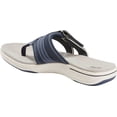 thumbnail image 3 of Women's Earth Origins Saru Sloan Flip Flop Navy Goat Polyurethane 7.5 M, 3 of 5