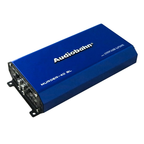 Amplificador Clase D Audiobahn MURDER4DBL 4 Canales para Auto