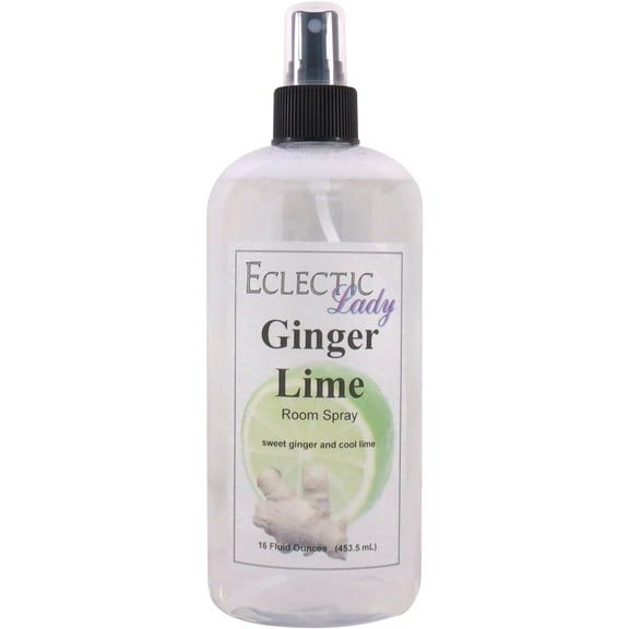 Ginger Lime Room Spray by Eclectic Lady, 16 Ounces, Fragrant Aromatic Room Mist For Home, Room, Office