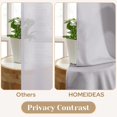 thumbnail image 3 of TRAHOO-Non See Through Light Grey Privacy Sheer Curtains 52 X 72 Inches Long 2 Panels Set, Fish Bone Pattern Semi Light Filtering Window Drapes for Bedroom, Living Room, 3 of 4