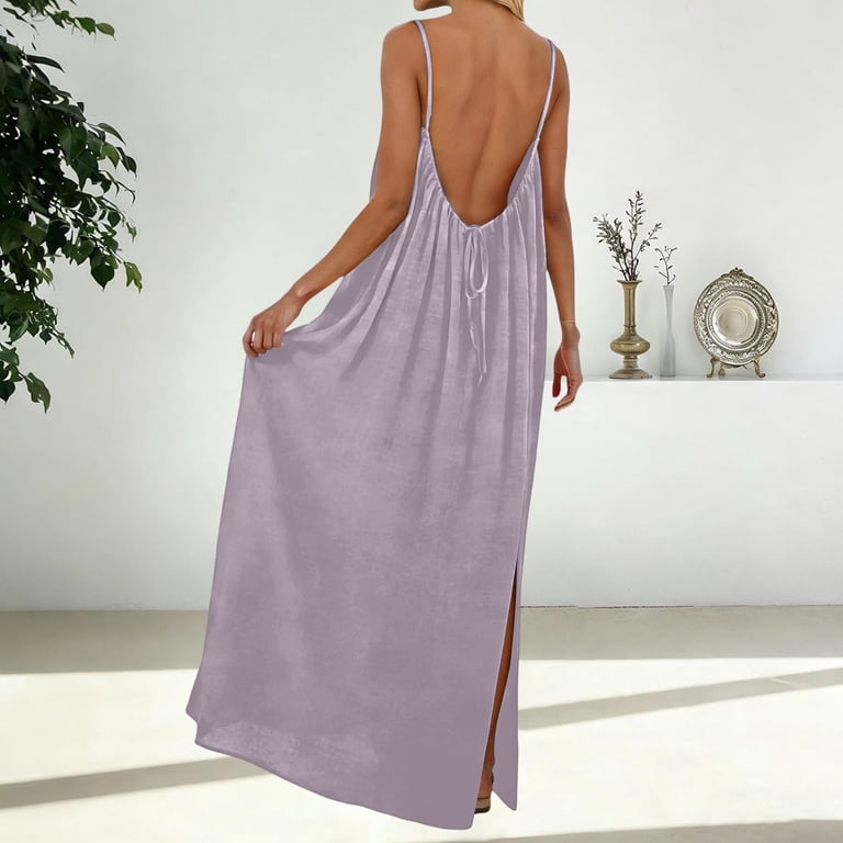 soft lounge backless dress White Grecian Maxi Long Formal Prom Evening Dress with Slit EN5602