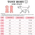 thumbnail image 3 of TONY HOBY Pet Dog Pajamas Stripes 4 Legged Dog Pjs Jumpsuit Soft Cotton Dog Clothes for Female Dog Pink, S, 3 of 10