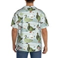 thumbnail image 3 of Sigee Mallard Ducks Wild Birds for Men's Casual Short Sleeve Button Down Shirts Men's Shirts Summer-Medium, 3 of 5