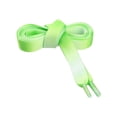 thumbnail image 2 of INSPIRE CHIC Flat Wide Colorful Shoelaces Shoe Laces for Sneakers 2 Pairs Green Yellow 180cm/70.87", 2 of 6