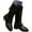 Black, variant on Women Riding Boots, Mid Calf Combat Boots, Winter Lace Up Gothic Motorcycle Boot with Inside Zipper Non Slip Outsole