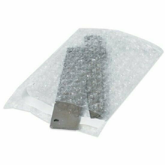 Bubble Bags 9 1/2 x 15 1/2 50 9.5x15.5 Clear Self-Sealing Bubble Out Pouches 