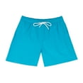 thumbnail image 5 of AC Basics Men's Swim Trunks Swim Shorts Quick Dry 5 inch Inseam Beach Shorts with Compression Liner and Zipper Pocket (Sky Blue, Small), 5 of 8