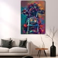 thumbnail image 5 of Portuguese Water Dog Riding a motorcycle Poster Unframe, Portuguese Water Dog Canvas Frame Ready to Hang - Modern Bathroom Decor - Dog Breed Poster, 5 of 6