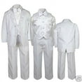 thumbnail image 1 of Altotux Complet Blanc Formel pour Garçons Baptême Communion Mariage S m L TG 2T 3T 4T 5 6 7-20, 1 of 9