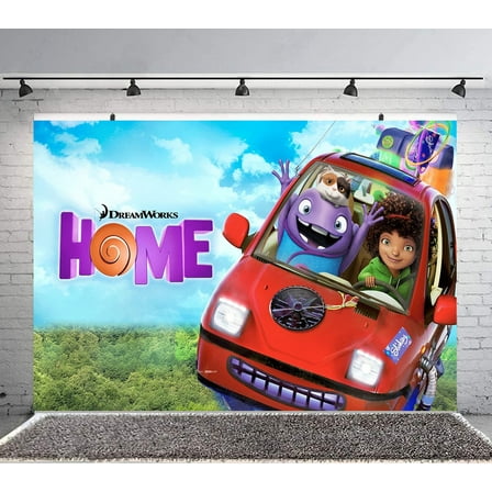 Home Movie Backdrop Banner Party Supplies Poster Movie Theme Background for Photography Kids Birthday Decorations