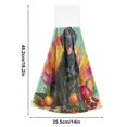 thumbnail image 3 of Wobogo Black Labrador Hand Towel Set of 2 Absorbent for Kitchen and Bathroom With Velcro Hanging Loop 18.2×14in, 3 of 7