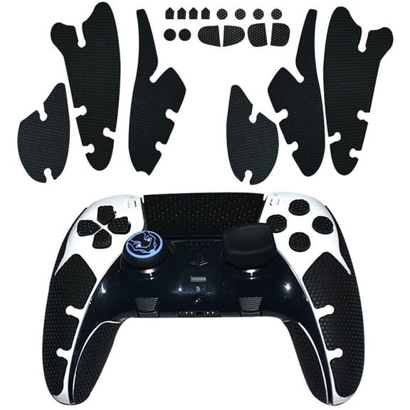 Pegatinas protectoras antideslizantes de silicona compatibles con el mando Edge de PlayStation 5: funda duradera y resistente al polvo para el mango del mando, accesorios para mandos de videojuegos