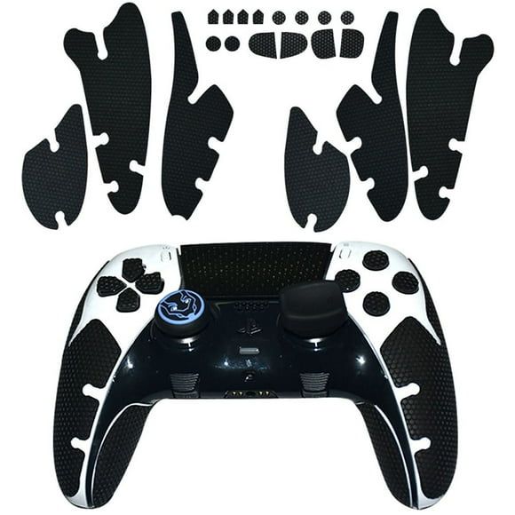 Pegatinas protectoras antideslizantes de silicona compatibles con el mando Edge de PlayStation 5: funda duradera y resistente al polvo para el mango del mando, accesorios para mandos de videojuegos