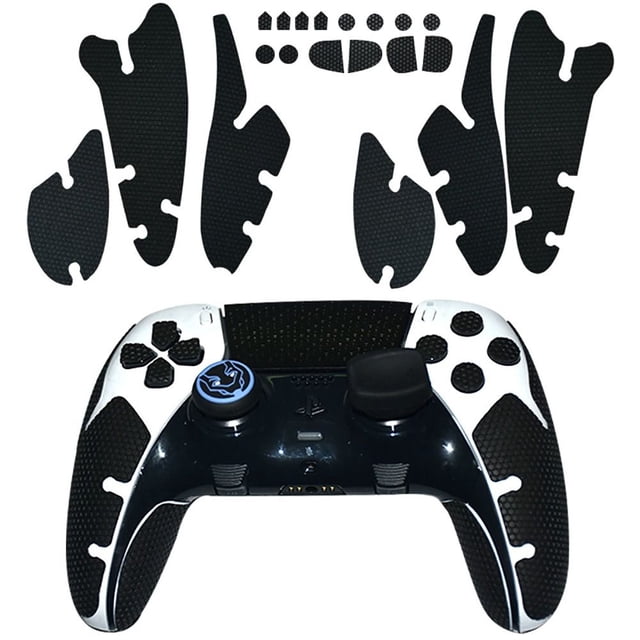 Pegatinas protectoras antideslizantes de silicona compatibles con el mando Edge de PlayStation 5: funda duradera y resistente al polvo para el mango del mando, accesorios para mandos de videojuegos