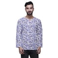 thumbnail image 1 of Atasi Traditional Short Kurta For Men Keyhole Neck Casual Cotton SlubShirt, 1 of 1
