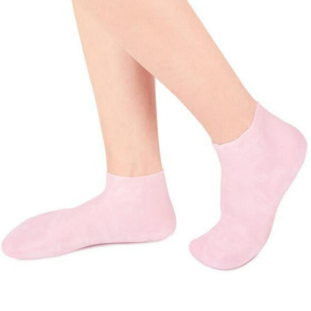 Baohd Doux Chaussettes en Gel de Silicone Orteil Chaussettes Protection Protection Protection des Pieds Protecteur Rose XL