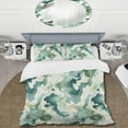 thumbnail image 2 of Designart "Galactic Green Camo III" Camouflage Bedding Covert Set - Modern & Contemporary Bed Set With 2 Shams, 2 of 5