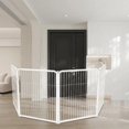 thumbnail image 2 of Enclos pour Chien 4 Panneaux Additionnels Parc pour Chiot avec Conception Sans Seuil pour Chiots Petits Chiens Clôture d'Exercice Robuste pour Animaux Blanc, 2 of 4