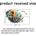 thumbnail image 2 of Translucent PVC Self Adhesive Wall Stickers Waterproof Building Decals for Home Living Room Bedroom Wall Decoration Octopus 960x300mm 2 sheets/set, 2 of 9