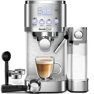 Ihomekee Espresso Machine 15 Bar, Coffee Maker for Cappuccino and Latte  Maker with Milk Frother Steam Wand, 1350W Fast Heating Coffee Machine for  Home, Office - CM6822