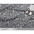 thumbnail image 2 of Soimoi Tissu Poly Georgette Feuilles, Floral & Paisley Tissu Imprimé 1 Yard 42 Pouces de Large, 2 of 3