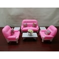 thumbnail image 4 of Gloria Living Room Dollhouse Furniture Set for 11.5" Dolls, Includes Love Seat, Sofas, Coffee Table, 4 of 7