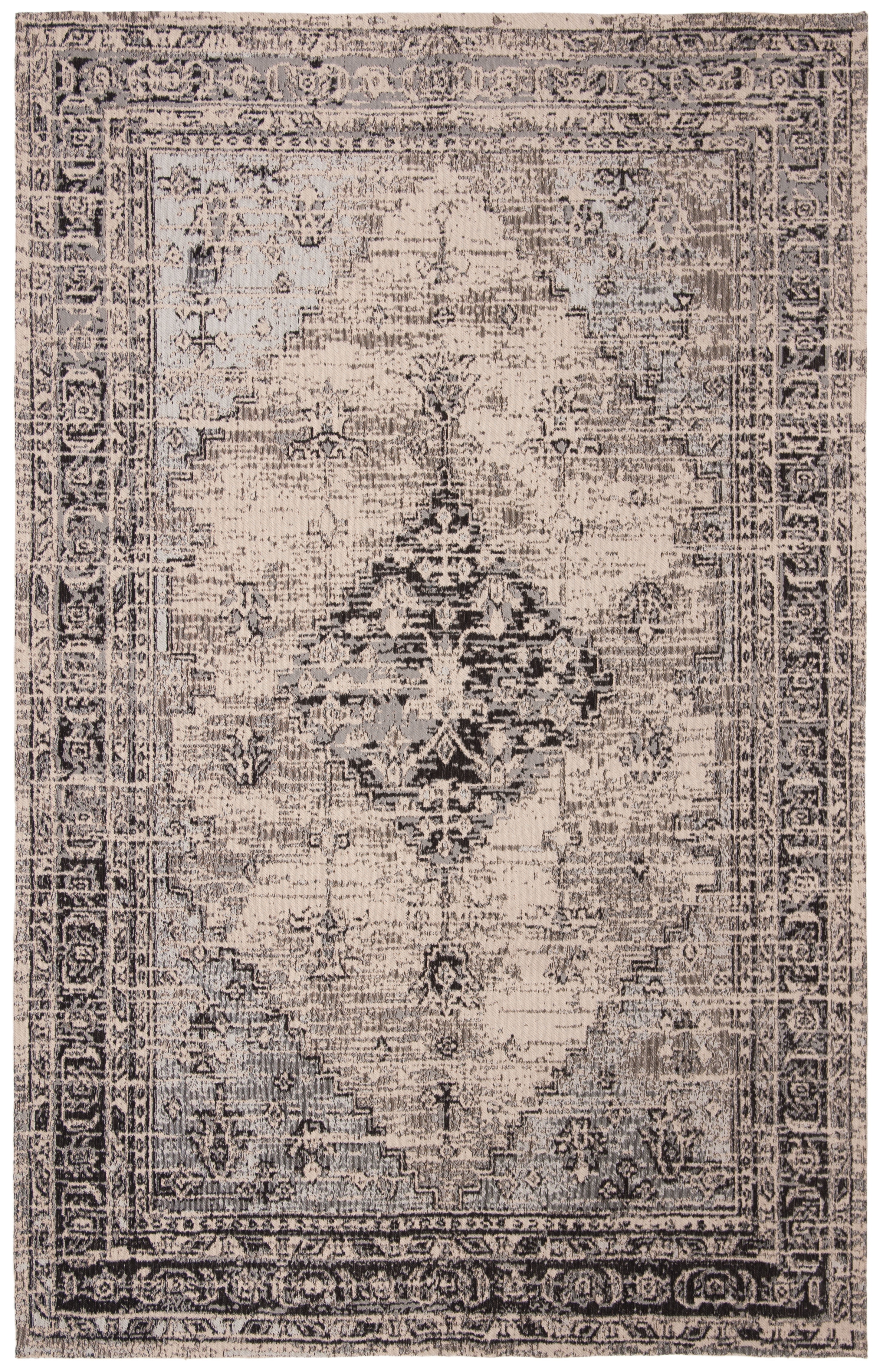 SAFAVIEH Classic Vintage Bedinn Overdyed Polyester Area Rug, Grey, 5' x 8'