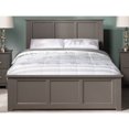 thumbnail image 4 of AFI Madison King Solid Wood Low Profile Platform Bed with Matching Footboard, Grey, 4 of 8