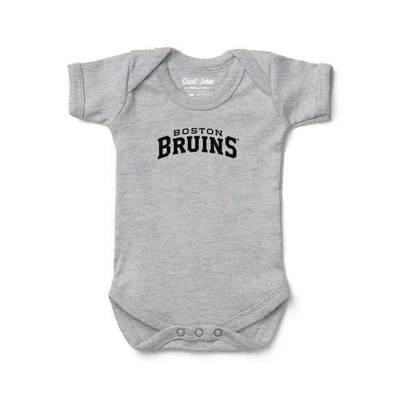 Newborn & Infant Chad & Jake Heather Gray Boston Bruins Bodysuit