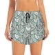 thumbnail image 2 of Balery Hand Drawn Chickens Pantalones cortos deportivos para mujer con forro y dos bolsillos, elásticos, para entrenamiento, gimnasio, yoga-X-Large, 2 of 7